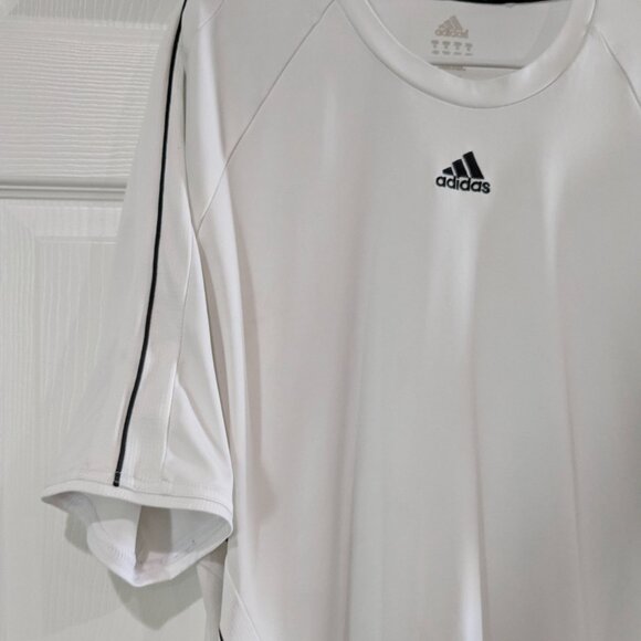 Adidas Men's adiPure Climalite Athletic Shirt, White, Size XL, Short Sleeve - Picture 5 of 16